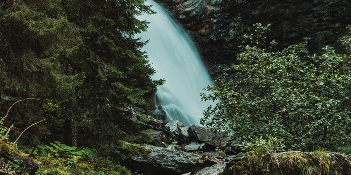 A natural waterfall, like the famed healing springs around the world